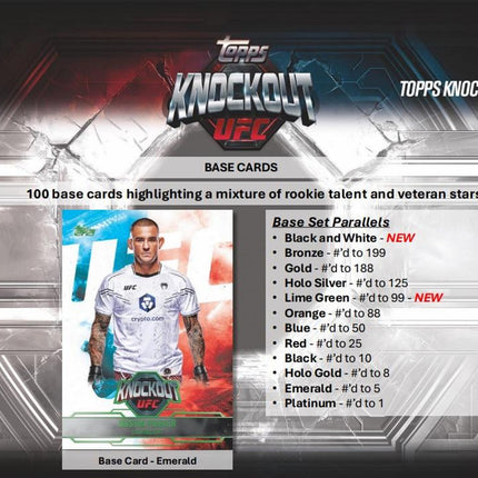 UFC #128 -  Random Weight Class 2025 Topps Knockout Hobby X 1 Box