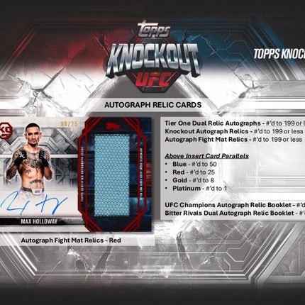 UFC #128 -  Random Weight Class 2025 Topps Knockout Hobby X 1 Box