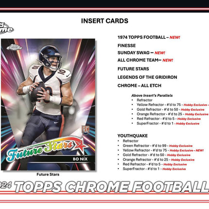 NFL #243 - 2024 Topps Chrome Mixer Hobby x 3 Boxes and Breakers Delight  x 2 Boxes!