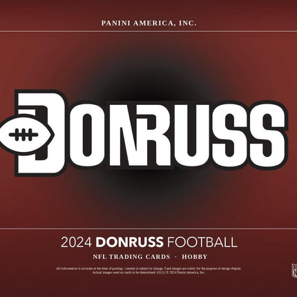 NFL #242 - PYT 2024 Donruss Hobby x 4 Boxes!