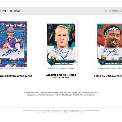 NFL #242 - PYT 2024 Donruss Hobby x 4 Boxes!