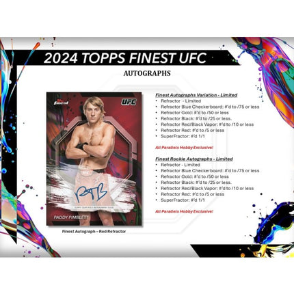 UFC #90 - Random Weight Class 2024 UFC Topps Finest x 2 Boxes