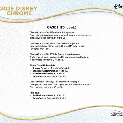Disney #120  - Random Pack 2025 Disney Chrome Hobby