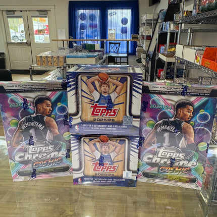 NBA #2116 - PYT 25-26 Topps Basketball Jumbo X2 Boxes and 23-24 Topps Cosmic Chrome Hobby X 2 Boxes