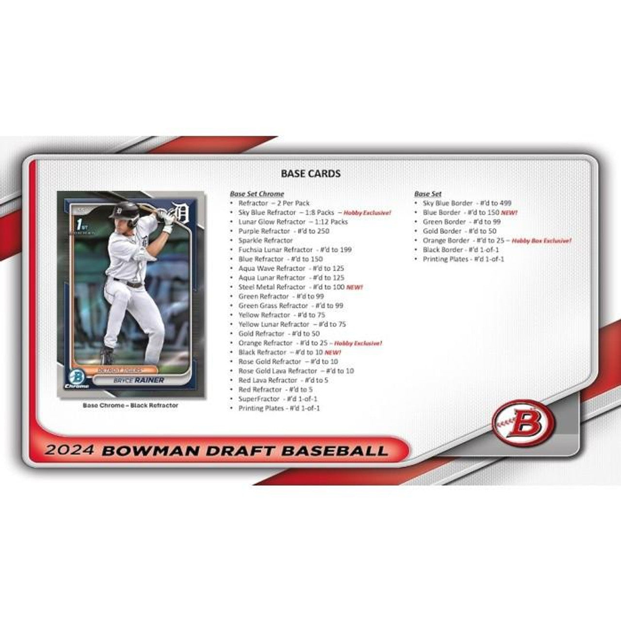 MLB 414 RT 2024 MLB 2024 Bowman Draft Jumbo X 1 Box Beast Sports