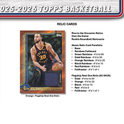 NBA #2115 - 2025-26 Topps Basketball Mixer Jumbo Box X1, Hobby Boxes X2 and Blasters X5