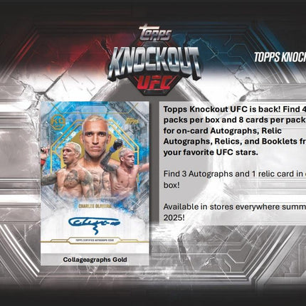 UFC #128 -  Random Weight Class 2025 Topps Knockout Hobby X 1 Box