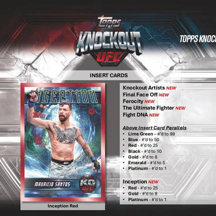 UFC #128 -  Random Weight Class 2025 Topps Knockout Hobby X 1 Box