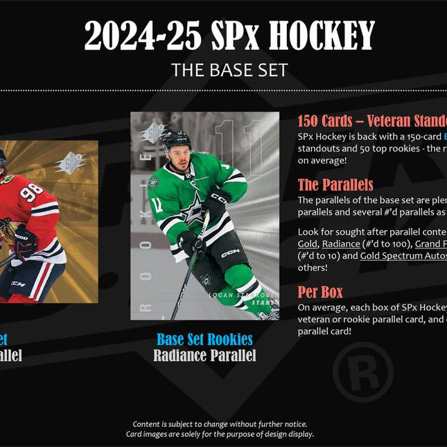 NHL #569 - PYT 2024-25 SPx x 10 Boxes!