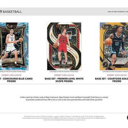NBA #2081 - 2024-25 Select NBA Hobby x 3 Boxes!