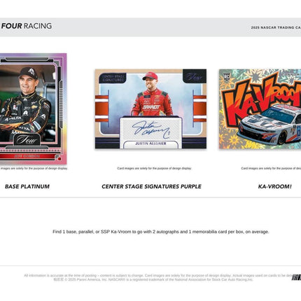 Nascar #123 Random Hit - 2025 Panini Turn Four Racing X 1 Box